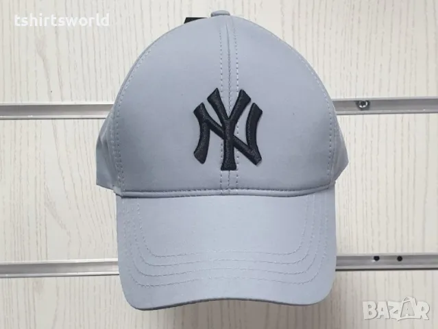 Нова шапка с козирка New York (Ню Йорк) в светлосив цвят, унисекс, снимка 4 - Шапки - 47672022