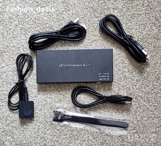 Нов DisplayPort USB Switcher KVM PC PS4 PS5 Лаптоп Изход TV Монитор Проектор, снимка 2 - Друга електроника - 41440340