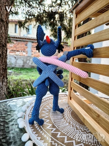 Покемон Аш- Гренинджа / плетена играчка Pokemon Ash-Greninja , снимка 6 - Колекции - 52675771