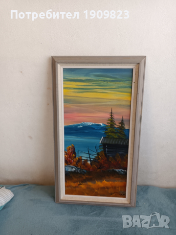 Стара маслена картина , снимка 1