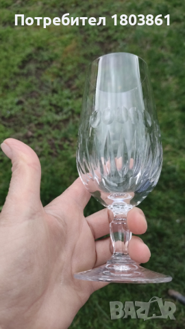3 модела кристални чаши с еднаква шарка по 6 бр. от вид, снимка 9 - Чаши - 44751215