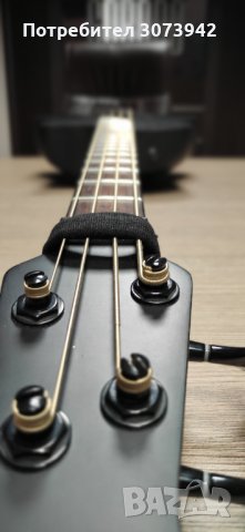 Бас китара   Ovation Elite TX Mid Depth Acoustic-Electric Bass Black, снимка 11 - Китари - 36012263