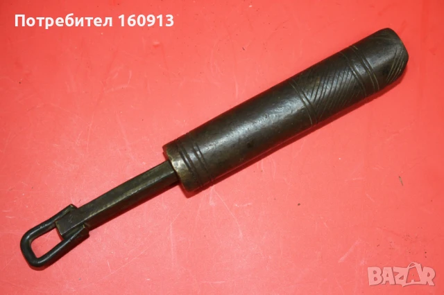 Османски балкански дозатор за барут за кремъчни капсулни пушки пищови., снимка 5 - Колекции - 51121510