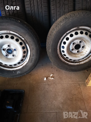 Зимни гуми с джанти за фолксваген Т5, снимка 2 - Гуми и джанти - 52416360