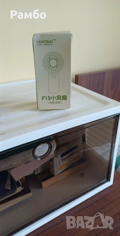 Мини вентилатор на батерий, снимка 3 - Вентилатори - 53742872