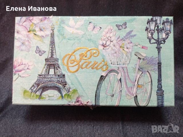 Дървена кутия за бижута