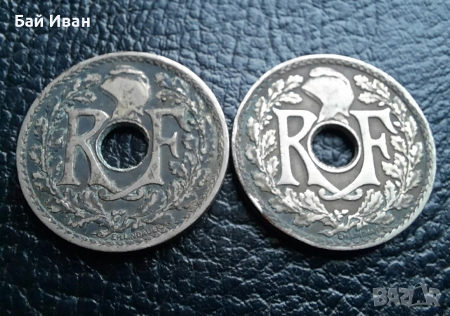 Стара монета 10 сантима 1931 г. и 1932 г. Франция - топ !, снимка 10 - Нумизматика и бонистика - 42210955