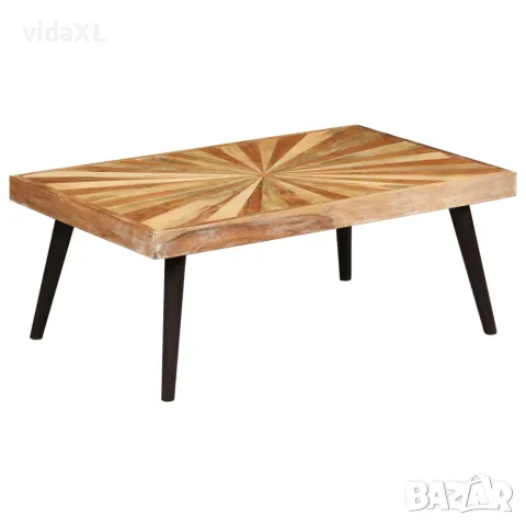 vidaXL Маса за кафе, мангово дърво масив, 90x55x36 см, снимка 6 - Маси - 56146436