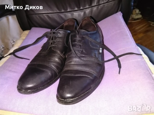 Мъжки маркови обувки като нови естествена кожа тел.бокс Долче Габанна стелка 280мм реален размер №43, снимка 2 - Официални обувки - 51080424