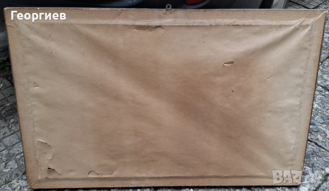 Стара картина с рамка, изтъкана от конци (гоблен), снимка 4 - Гоблени - 51990365