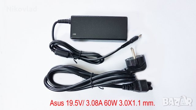 Зарядно за лаптоп Asus - 19.5V/ 3.08A / 60W