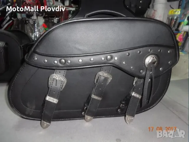 Нови кожен куфар дисаги за чопър рокер мотор мото багаж нови кожени, снимка 12 - Аксесоари и консумативи - 49204521