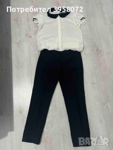 Панталон Zara с риза Zara размер XS, снимка 1 - Панталони - 44363776