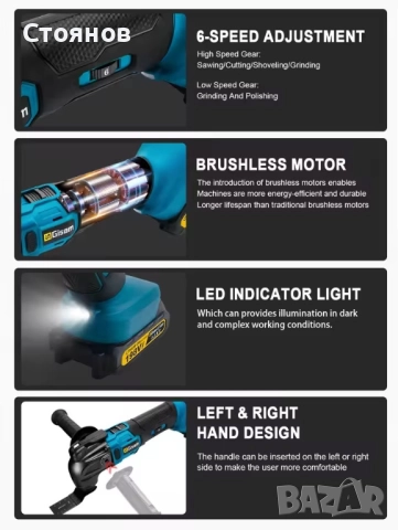 Резонатор мултифункционален акумулаторен инструмент , снимка 3 - Винтоверти - 52084280