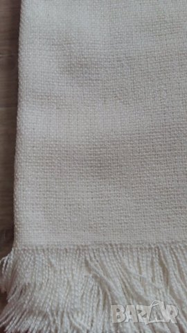 НЕМСКА ДЕБЕЛА БЯЛА ПОКРИВКА С РЕСНИ, снимка 8 - Покривки за маси - 41046587