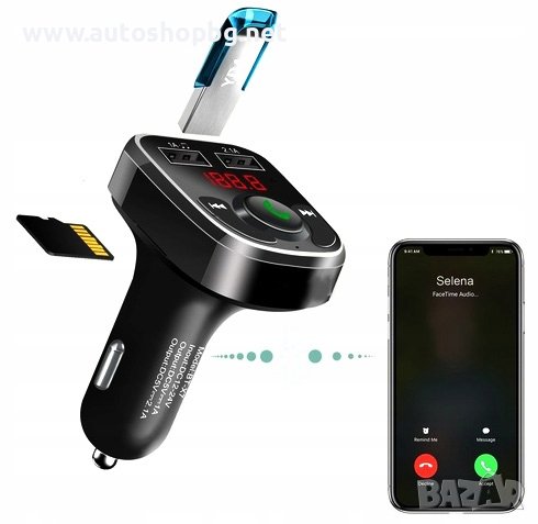 FM USB ТРАНСМИТЕР BLUETOOTH, снимка 2 - Аксесоари и консумативи - 41874822