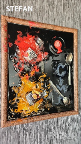 „Картина с епоксидна смола по поръчка – според хоби и идея“ мъжки подарък, снимка 3 - Други - 53047374