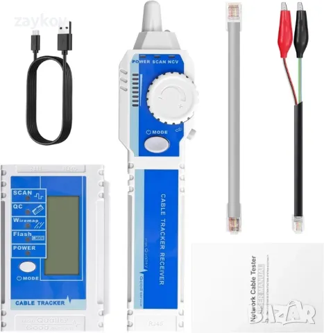 NCV мрежов кабелен тестер за CAT5 CAT6 CAT7 CAT8, многофункционални мрежови тестери, снимка 3 - Други инструменти - 47636253