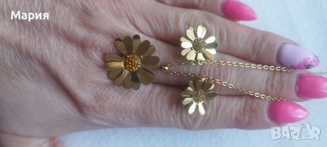 Комплект от стомана , снимка 6 - Бижутерийни комплекти - 44349194