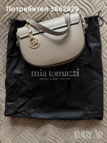 Mia Tomazzi – дамска чанта от естествена кожа, снимка 2 - Чанти - 56250705