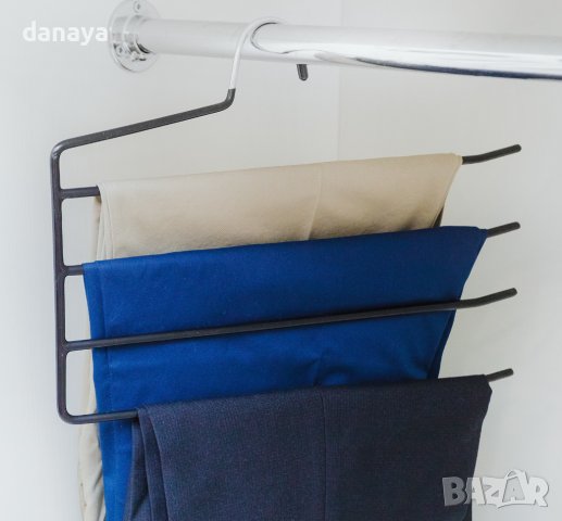 3817 Закачалка за поли и панталони с противоплъзгащо покритие, снимка 2 - Органайзери - 42310635