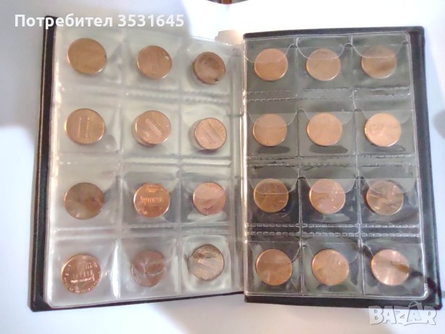 Kолекция от американски монети с номинал 1 C Lincoln, снимка 4 - Нумизматика и бонистика - 44281463
