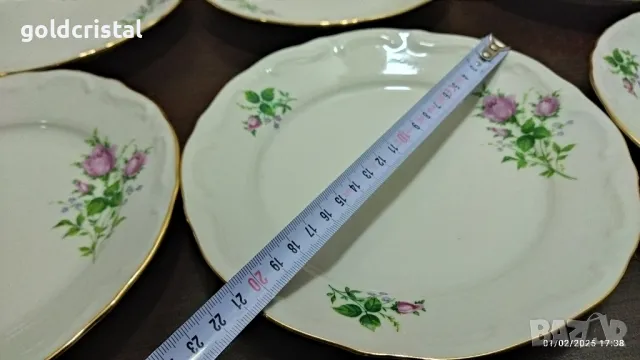 стар български порцелан Изида чинии , снимка 4 - Антикварни и старинни предмети - 48923881