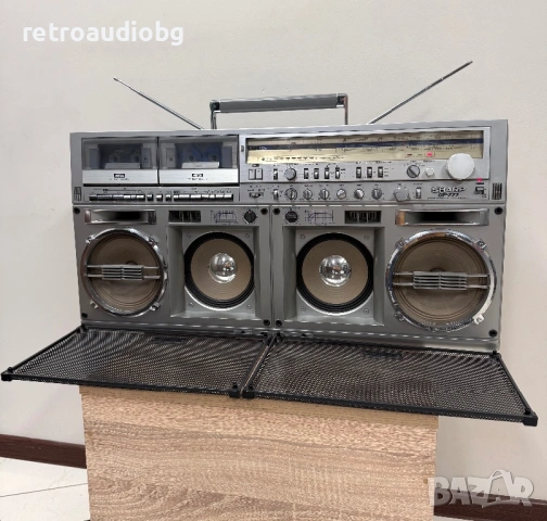 🔈Ретро радиокасетофон SHARP GF 777 Boombox🔈, снимка 2 - Радиокасетофони, транзистори - 53649426