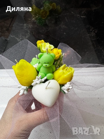 Букетчета от соеви свещи 