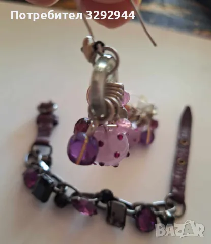 Комплект арт бижута-колиета,обеци, снимка 3 - Бижутерийни комплекти - 49317537