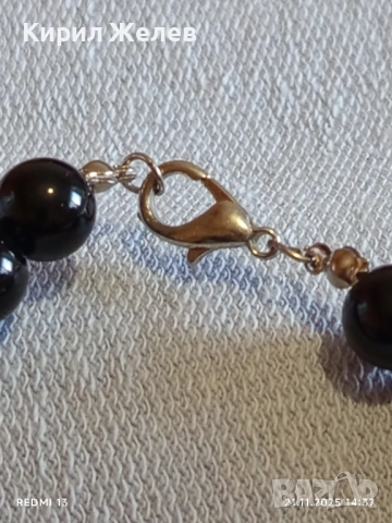 КЛАСНО БИЖУ КОЛИЕ от ТИГРОВО ОКО и ОНИКС АРТ ДИЗАИН 30460, снимка 6 - Колиета, медальони, синджири - 52493105