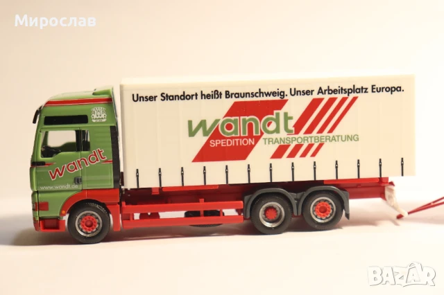 HERPA H0 1/87 MAN  КАМИОН МОДЕЛ TIR КОЛИЧКА , снимка 2 - Колекции - 51065708