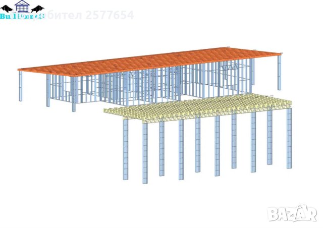 Хале,Халета,Складове,Навеси-187м2, снимка 9 - Строителни материали - 44147329