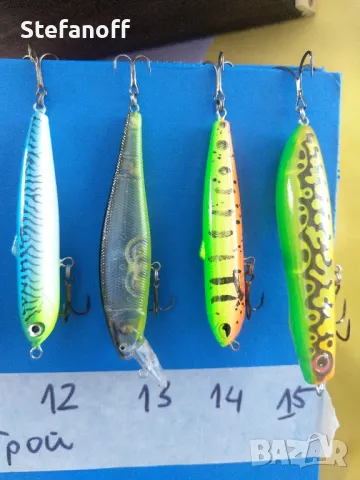 Воблери за риболов, различни видове, снимка 6 - Такъми - 49569123