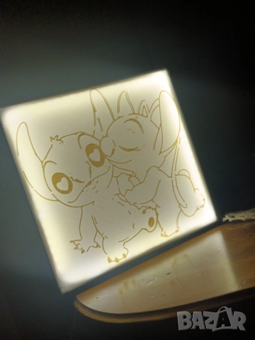 ЗД лампа на Стич, снимка 3 - Настолни лампи - 51782488