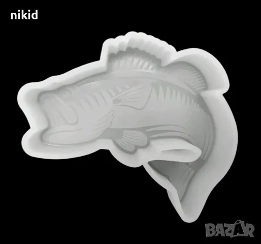 Риба сом шаран голям дълбок силиконов молд форма калъп смола шоколад гипс сапун свещ декор