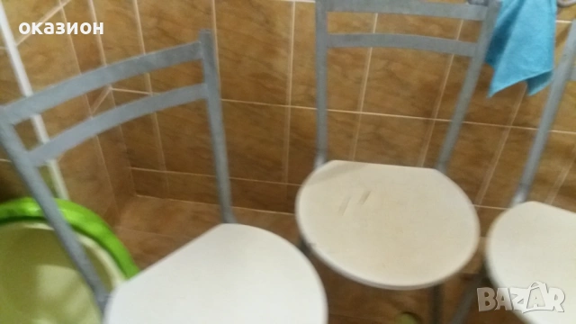 столове сгъваеми метални 4броя, снимка 3 - Столове - 53232267
