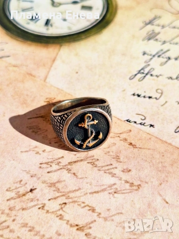 Дизайнерски мъжки сребърен пръстен 