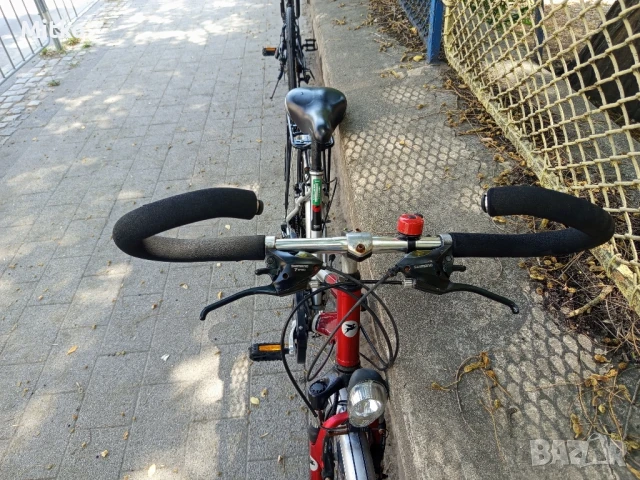 28 цола алуминиев велосипед с 21 скорости усилени капли амортисьори предни като нов , снимка 9 - Велосипеди - 51158425