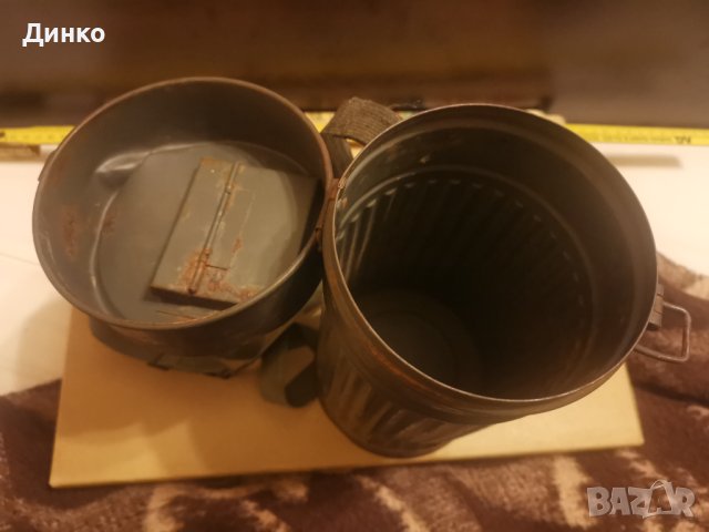 Немска кутия за противогаз от ВСВ Луфтшуц оригинал., снимка 8 - Антикварни и старинни предмети - 40244642