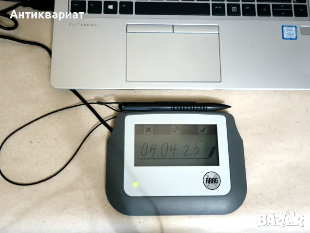 Таблет за подпис 4" монохромен - ARAG signotec LCD Signature Pad Sigma / Germany, снимка 5 - Друга електроника - 49761388