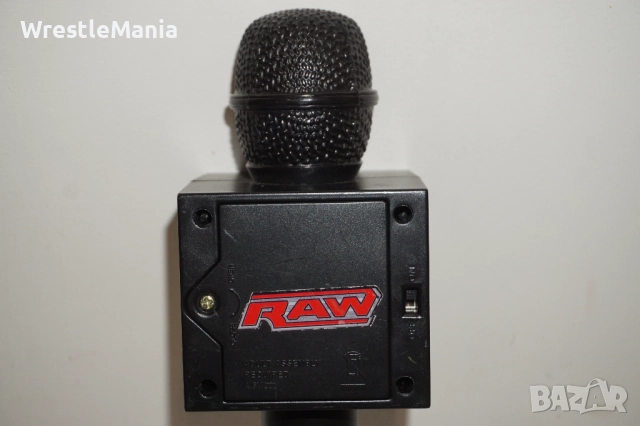 Рядък Кеч Микрофон WWE Jakks Pacific Talking Wrestling Mic 2007, снимка 10 - Колекции - 51854879