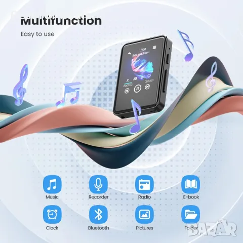 64GB/128GB MP3 плейър с Bluetooth от ZOOAOXO M900, снимка 6 - MP3 и MP4 плеъри - 48240470