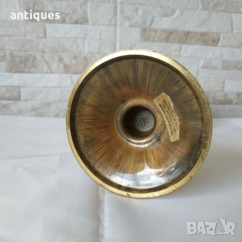 Стара масингова маслена лампа - Mønsterreg - Made in Denmark - 1950"г., снимка 7 - Антикварни и старинни предмети - 35664772