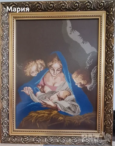 „Мадоната с Младенеца“, снимка 2 - Гоблени - 55708982