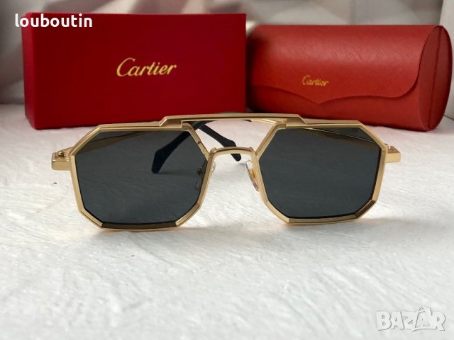 Cartier Мъжки слънчеви 2 цвята осмоъгълни, снимка 3 - Слънчеви и диоптрични очила - 41957894