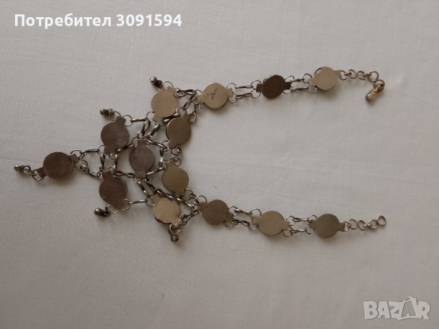 колие със полоскъпоценен камък, ретро племенно колие, ретро бижута, снимка 4 - Антикварни и старинни предмети - 41877109