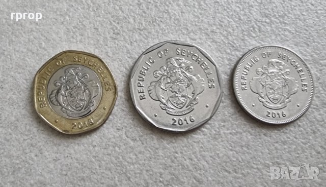 Монети. Сейшели . Сейшелски острови . 1 , 5 и 10 рупии. 2016 , 2018 година. Новата серия .3 бройки., снимка 8 - Нумизматика и бонистика - 42243164
