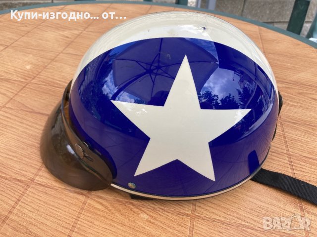 Каска тип канче за скутер или чопър - Размер ХЛ, снимка 7 - Аксесоари и консумативи - 41493935