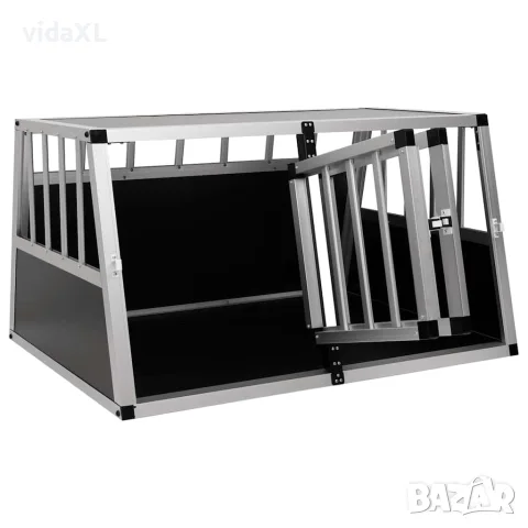 vidaXL Кучешка клетка с две врати, 89x69x50 см, снимка 5 - За кучета - 56146188